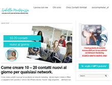 Tablet Screenshot of isabellamantegazza.com